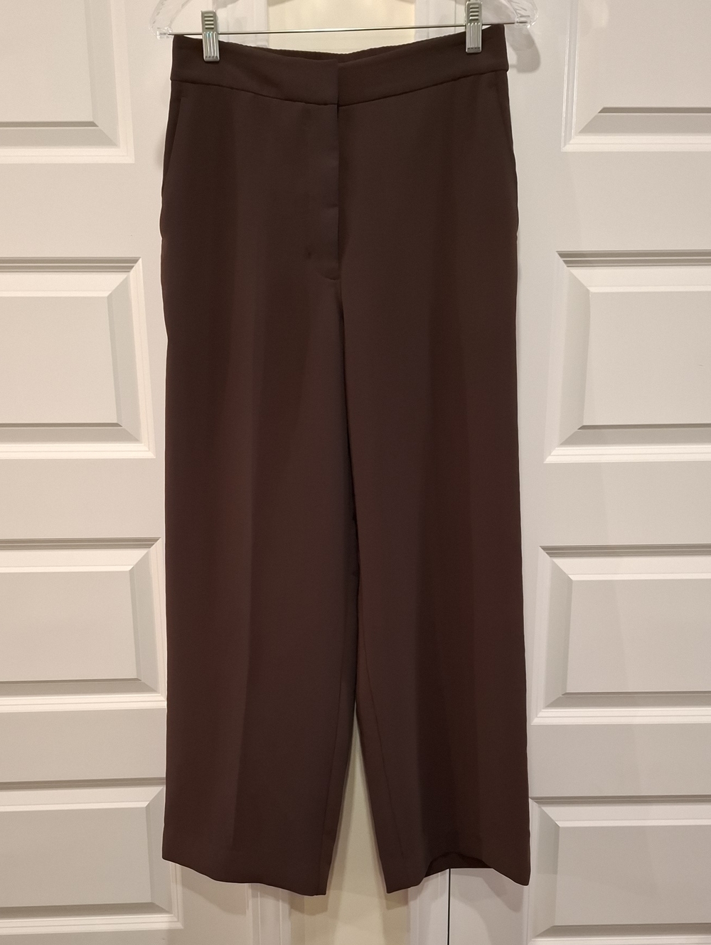 Wilfred Brown Wide Leg Trouser Pants Size 8